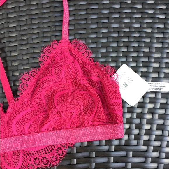 NWT Free People Swept Away Pink Soft Bralette - Picture 5 of 6